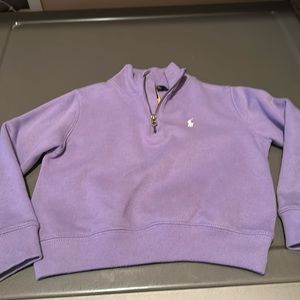 💜Kids Ralph Lauren purple zip toddler sweater.
Size: 5T (Girl)